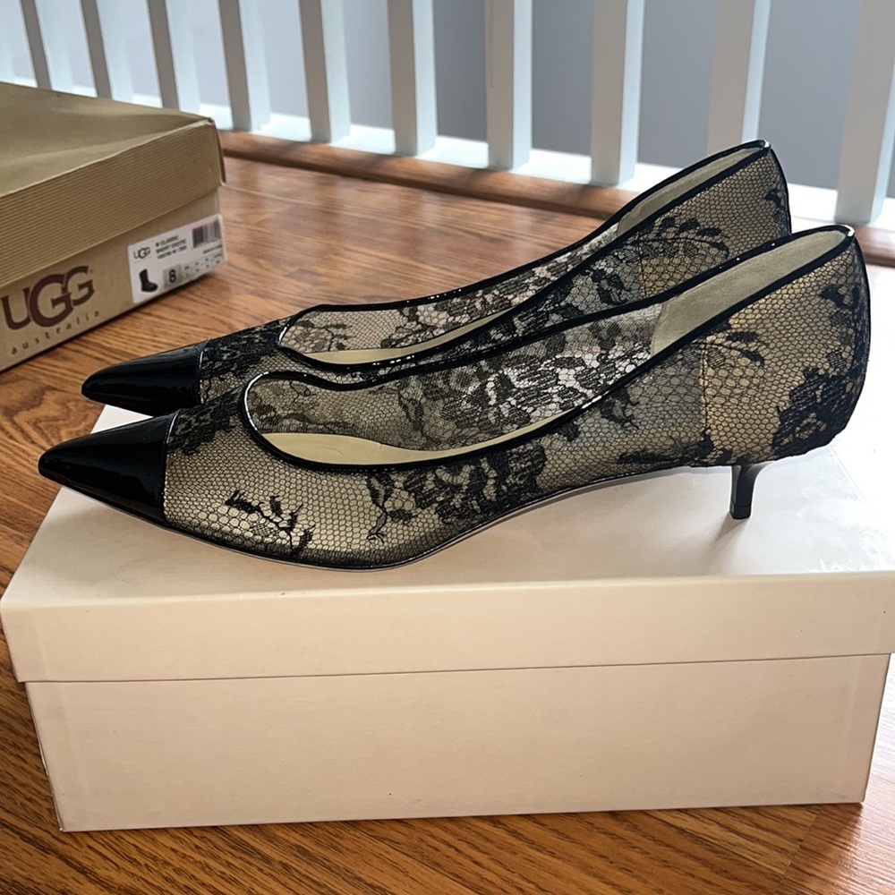 Jimmy Choo Lace Print Patent leather heels - Picture 2 of 4